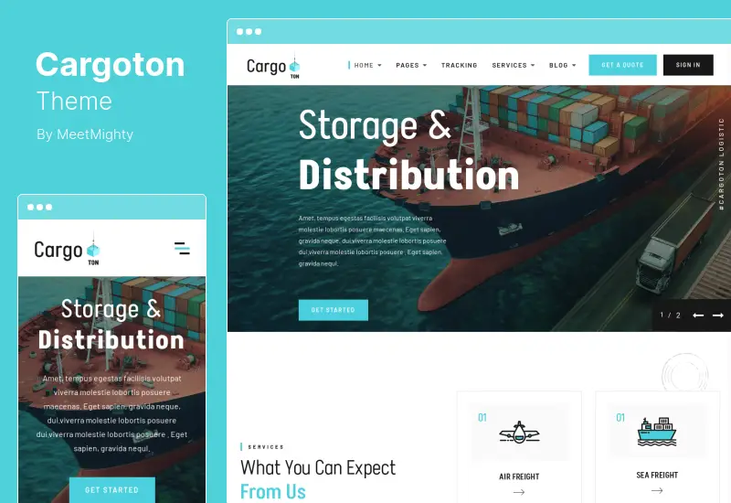 Cargoton Theme - Transport & Logistic WordPress Theme