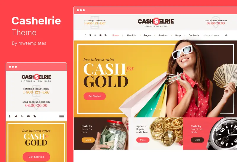 Cashelrie Theme - Pawn Shop WordPress Theme