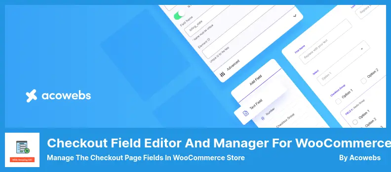 Checkout Field Editor and Manager Plugin - Manage The Checkout Page Fields in WooCommerce Store