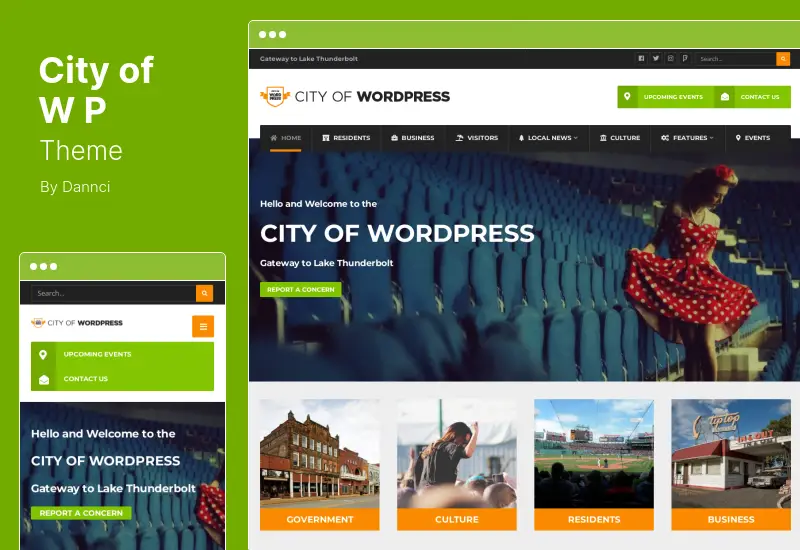 City of WP Theme - Municipal & Local Government WordPress Theme
