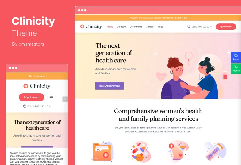 Clinicity Theme - Health & Medical Elementor WordPress Theme