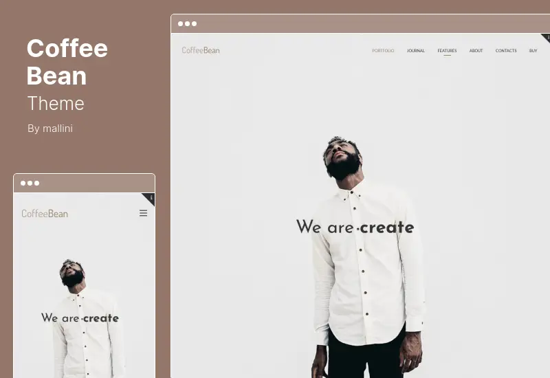 CoffeeBean Theme - Easy & Simple Portfolio for Freelancers, Studios and Photographers WordPress Theme