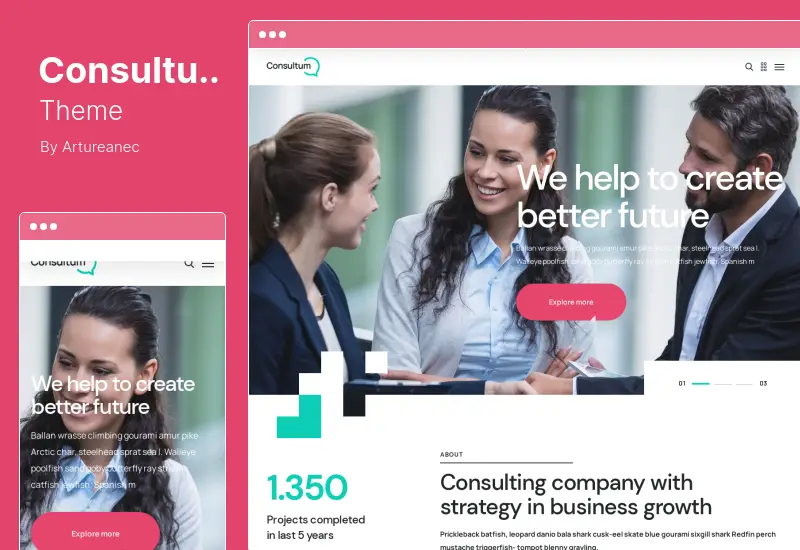 Consultum Theme - Business Consulting & Investments WordPress Theme