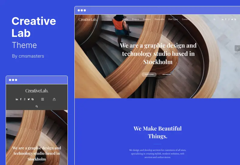 Creative Lab Theme - Studio Portfolio & Design Agency WordPress Theme