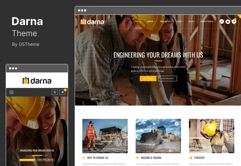 Darna Theme - Building & Construction WordPress Theme