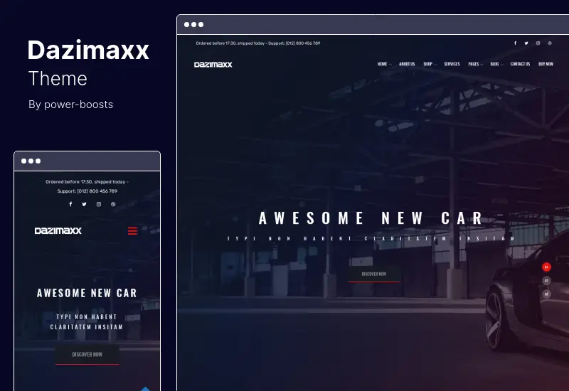 Dazimaxx Theme - Car Dealer WordPress Theme