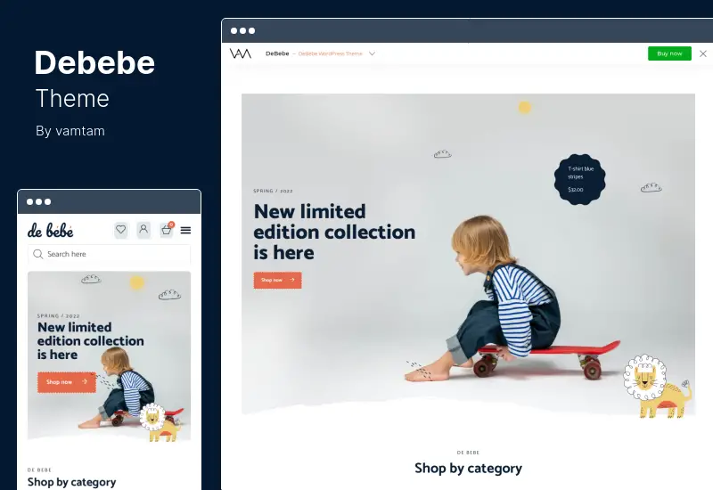 Debebe Theme - Baby Shop and Children Kids Store WordPress Theme