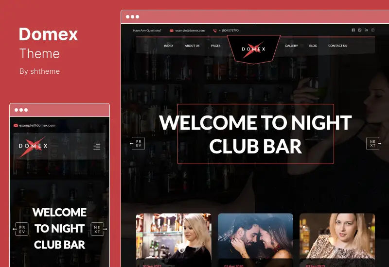 Domex Theme - Night Club WordPress Theme