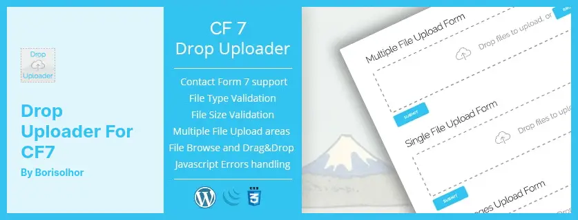 Drop Uploader for CF7 Plugin - A Drag&drop File Uploader Addon
