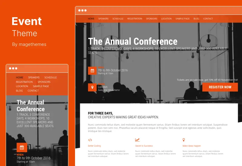 Event Theme - Event & Conference WordPress Theme