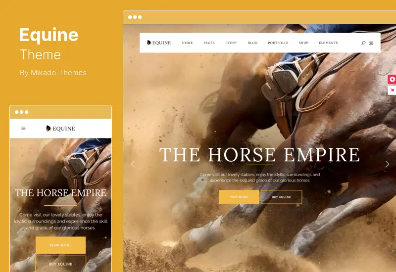 Equine Theme - An Equestrian and Horse Riding Club WordPress Theme