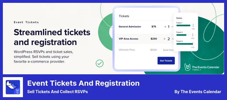Event Tickets and Registration Plugin - Sell Tickets and Collect RSVPs