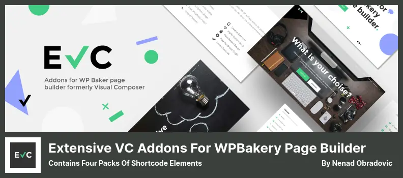 Extensive VC Addons for WPBakery Page Builder Plugin - Contains Four Packs of Shortcode Elements