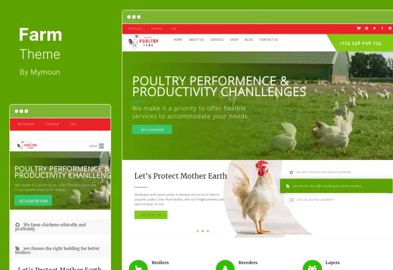 Farm Theme - Organic Poultry WordPress Theme