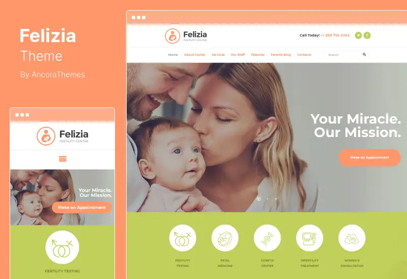 Felizia Theme - Fertility Center & Medical WordPress Theme
