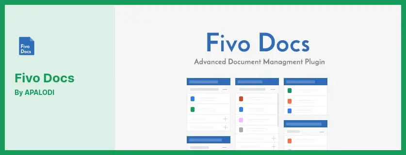 Fivo Docs Plugin - A WordPress Documents and Attachments Manager