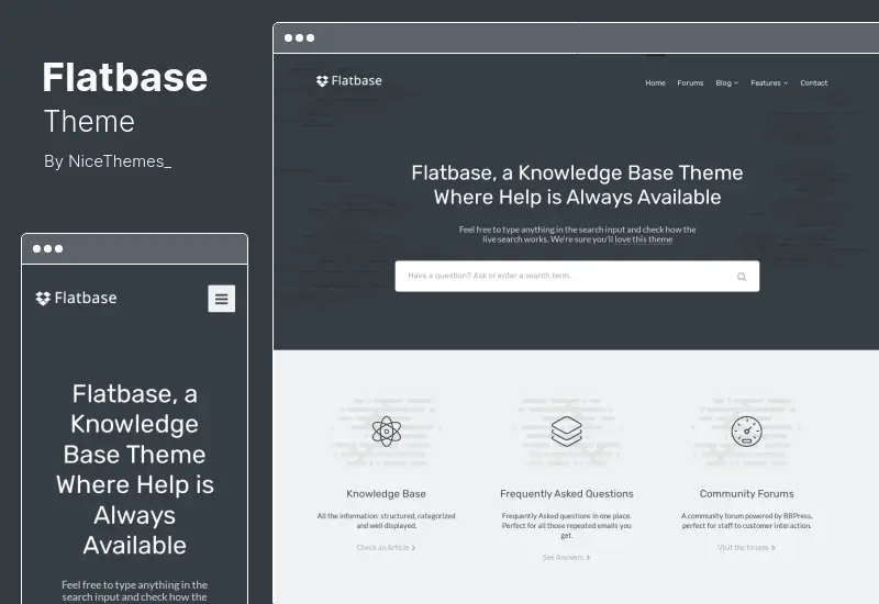 Flatbase Theme - A Responsive Knowledge Base and Wiki WordPress Theme