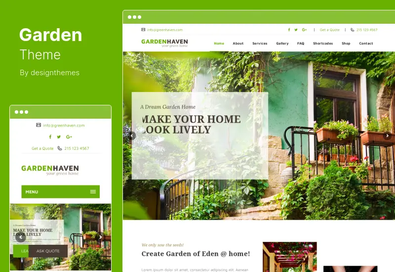 Garden Theme - Landscape Gardening WordPress Theme