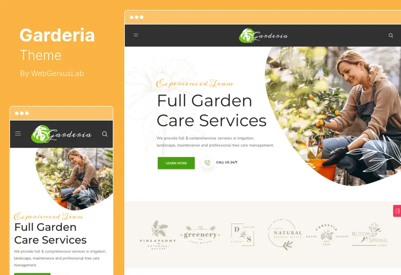 Garderia Theme - Landscaping & Gardening  WordPress Theme