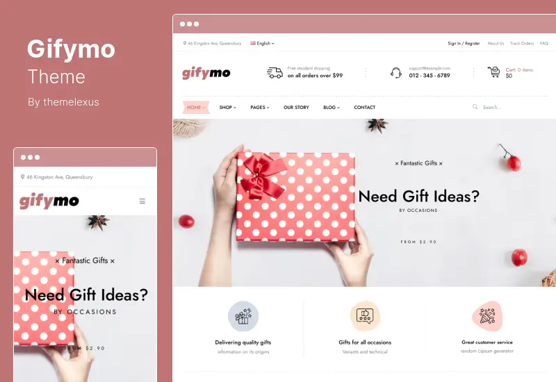 Gifymo Theme - Gift shop WordPress Theme