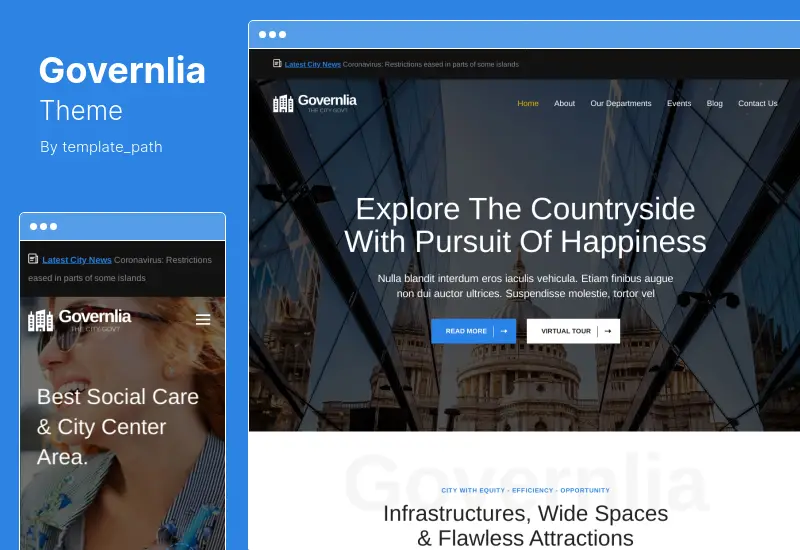 Governlia Theme - Municipal and Government WordPress Theme