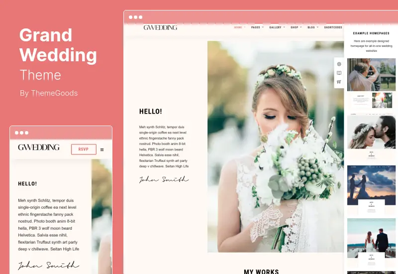Grand Wedding Theme - Wedding WordPress Theme