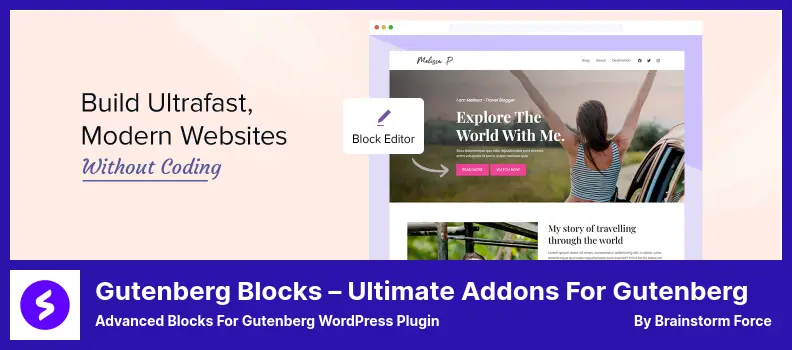 Spectra Plugin - Advanced blocks for Gutenberg WordPress Plugin