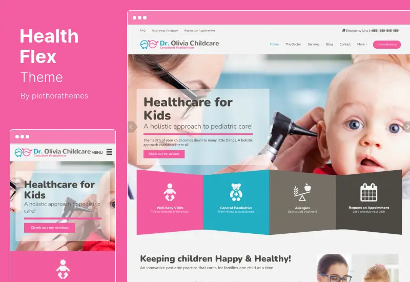 HealthFlex Theme - Doctor Medical Clinic & Health WordPress Theme