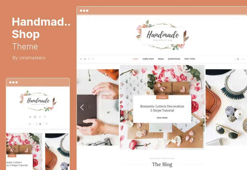 Handmade Shop Theme - Handicraft Blog & Store Creative WordPress Theme