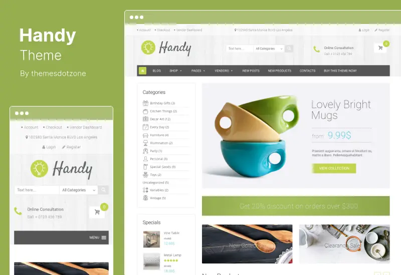 Handy Theme - Handmade Items Marketplace WordPress Theme