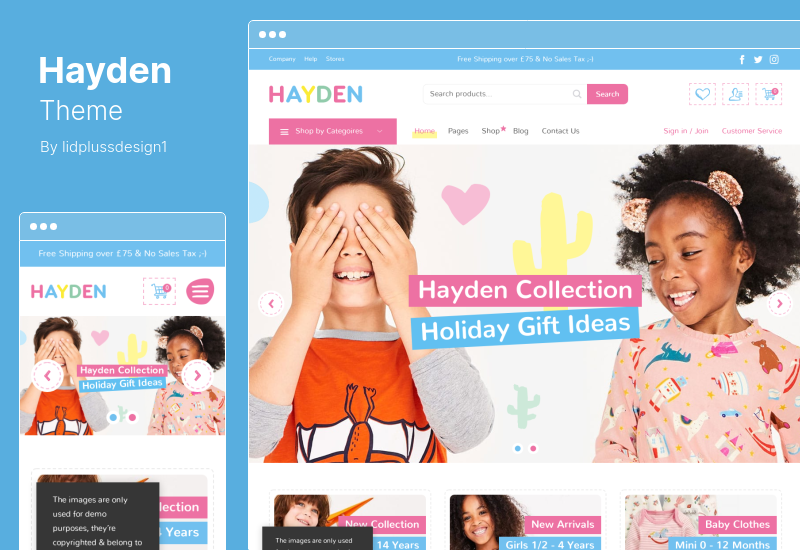 Hayden Theme - Kids Store & Baby Shop WordPress Theme