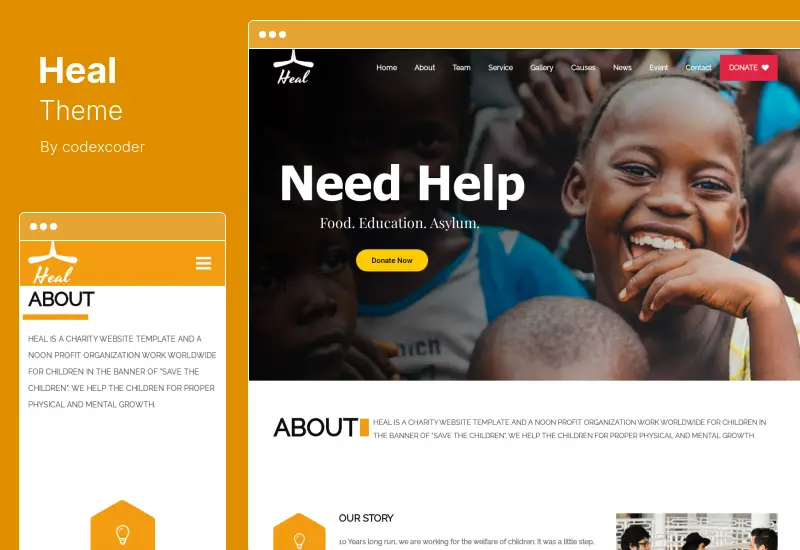 Heal Theme - Multipurpose Charity WordPress Theme