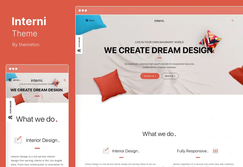 Interni Theme - 3D Interior & Design Studio WordPress Theme