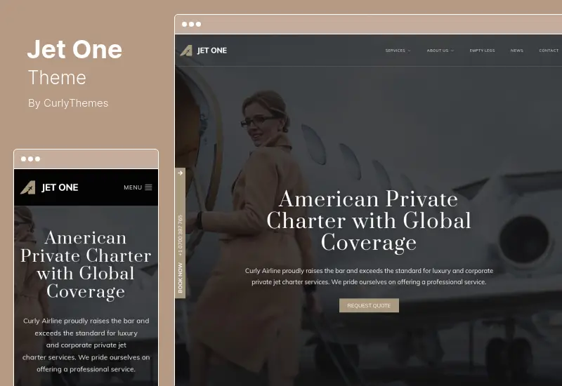 Jet One Theme - Private Airline WordPress Theme