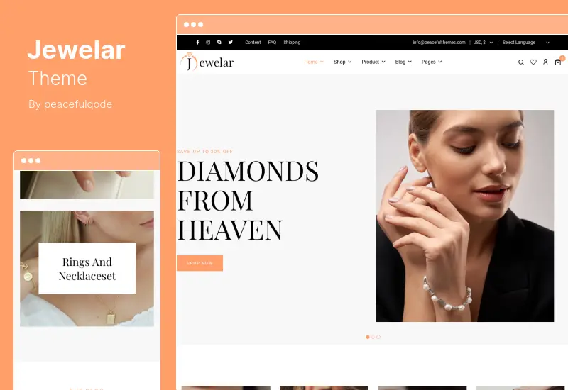 Jewelar Theme - Jewelry Shop WordPress Theme