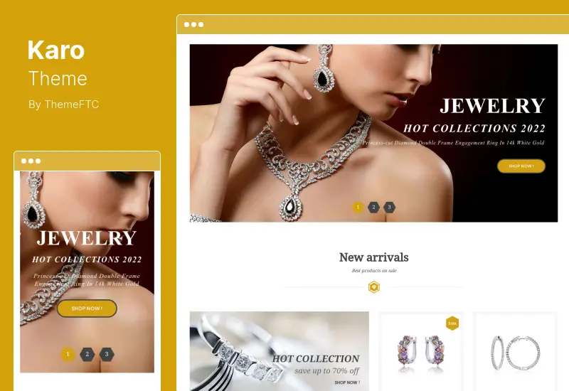 Karo Theme - Jewelry Diamond WooCommerce WordPress Theme