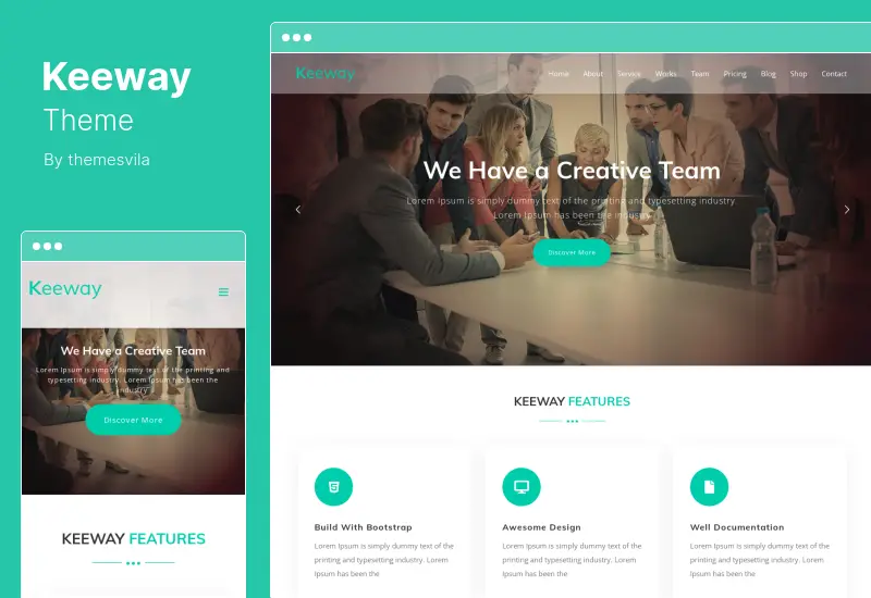 Keeway Theme - Digital Agency One page WordPress Theme
