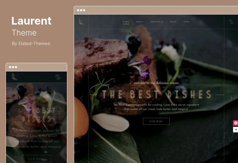 Laurent Theme - Elegant Restaurant WordPress Theme
