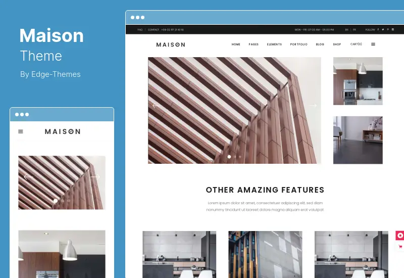 Maison Theme - Modern WordPress Theme for Interior Designers and Architects