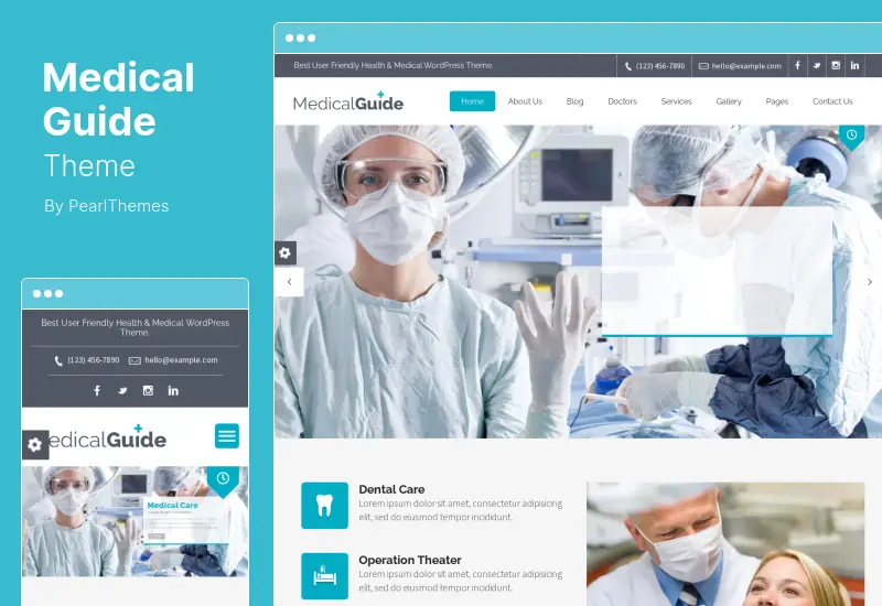 MedicalGuide Theme - Health and Dental WordPress Theme