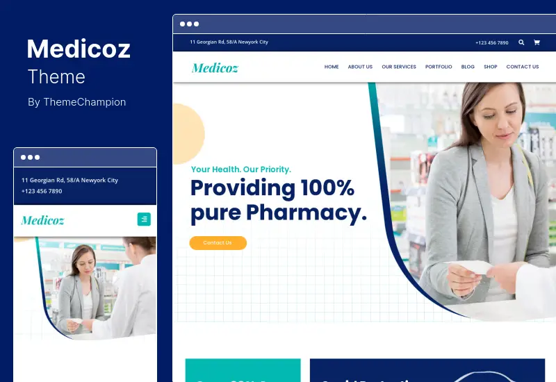 Medicoz Theme - Clinic & Pharmacy WordPress Theme