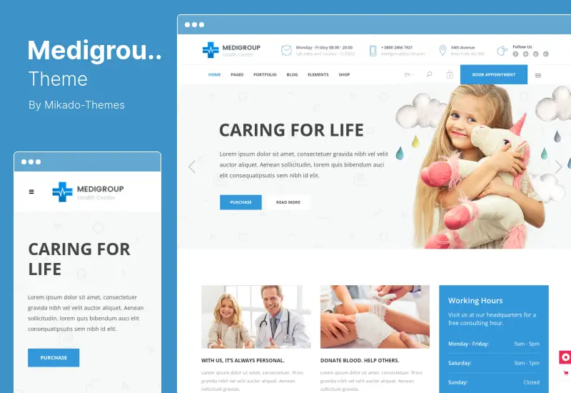 Medigroup Theme - Medical and Health WordPress Theme
