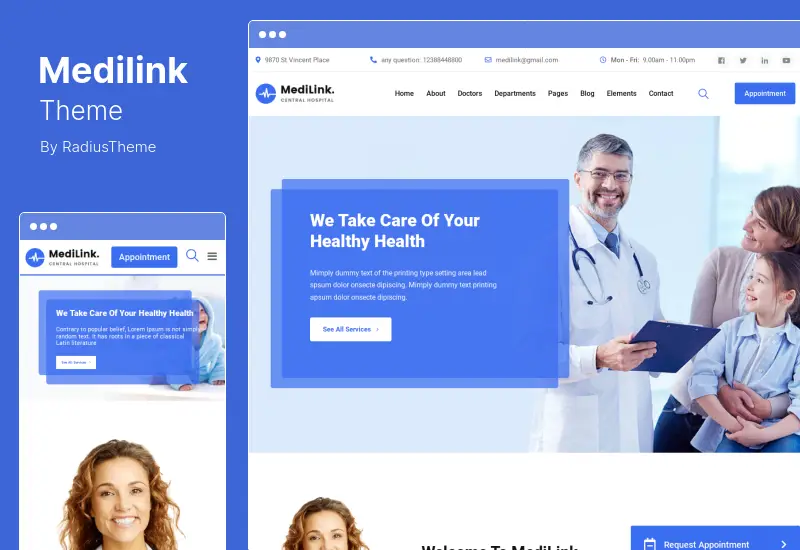 Medilink Theme - Health & Medical WordPress Theme