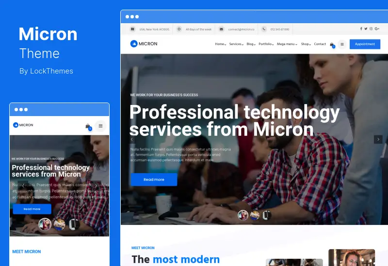 Micron Theme - Technology IT Solutions & Software WordPress Theme