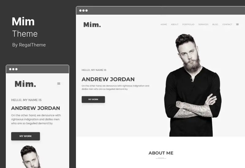 Mim Theme - Personal Portfolio WordPress Theme