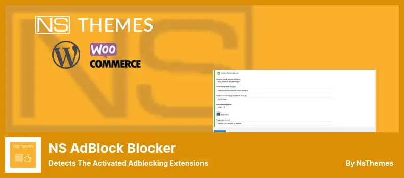 NS AdBlock Blocker Plugin - Detects The Activated Adblocking Extensions