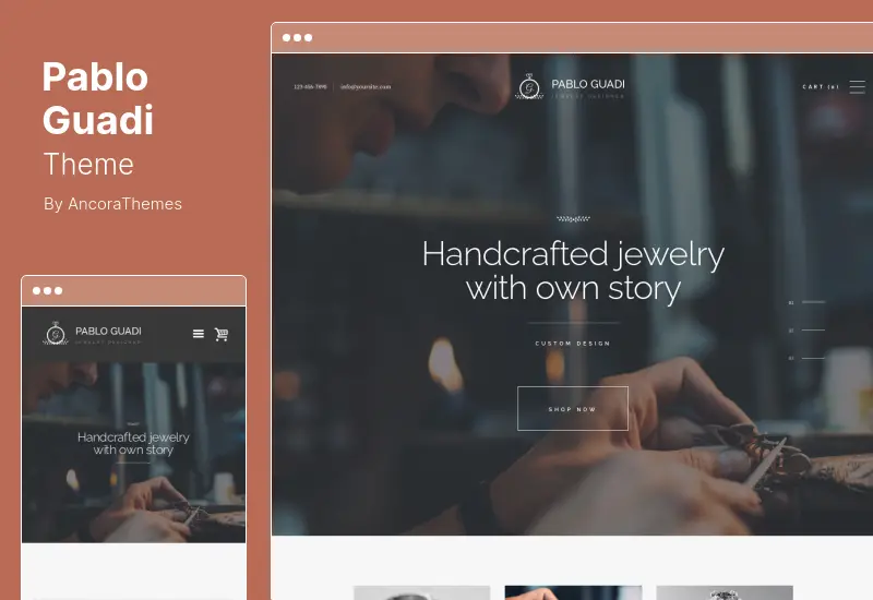 Pablo Guadi Theme - Precious Stones Designer & Handcrafted Jewelry Online Shop WordPress Theme