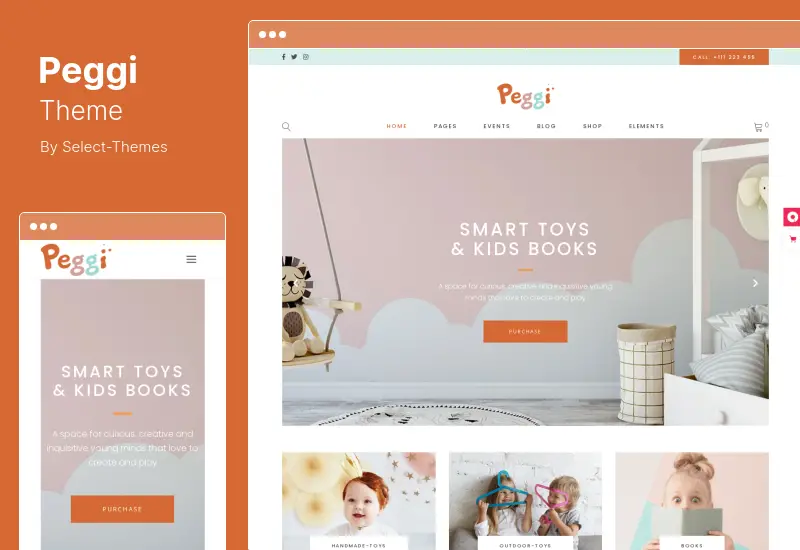 Peggi Theme - Multipurpose Children WordPress Theme