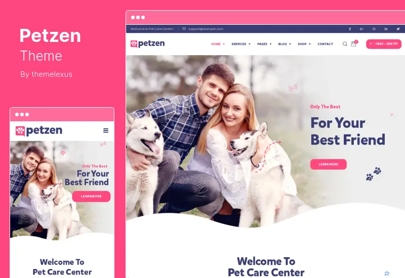 Petzen Theme - Pet Care Shop WordPress Theme