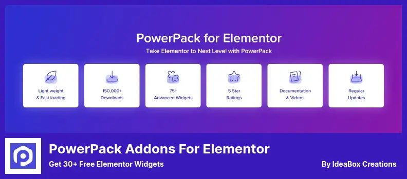 PowerPack Addons for Elementor Plugin - Get 30+ Free Elementor Widgets